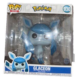 Funko Pop Jumbo Glaceon #930 10" Vinyl Pokemon Games Target Exclusive Brand New